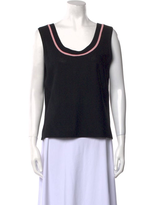 St. John Collection Scoop Neck Sleeveless Top