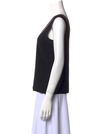 St. John Collection Scoop Neck Sleeveless Top