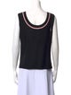 St. John Collection Scoop Neck Sleeveless Top