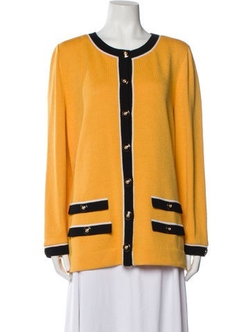 St. John Collection Jackets Wool Striped Jacket L