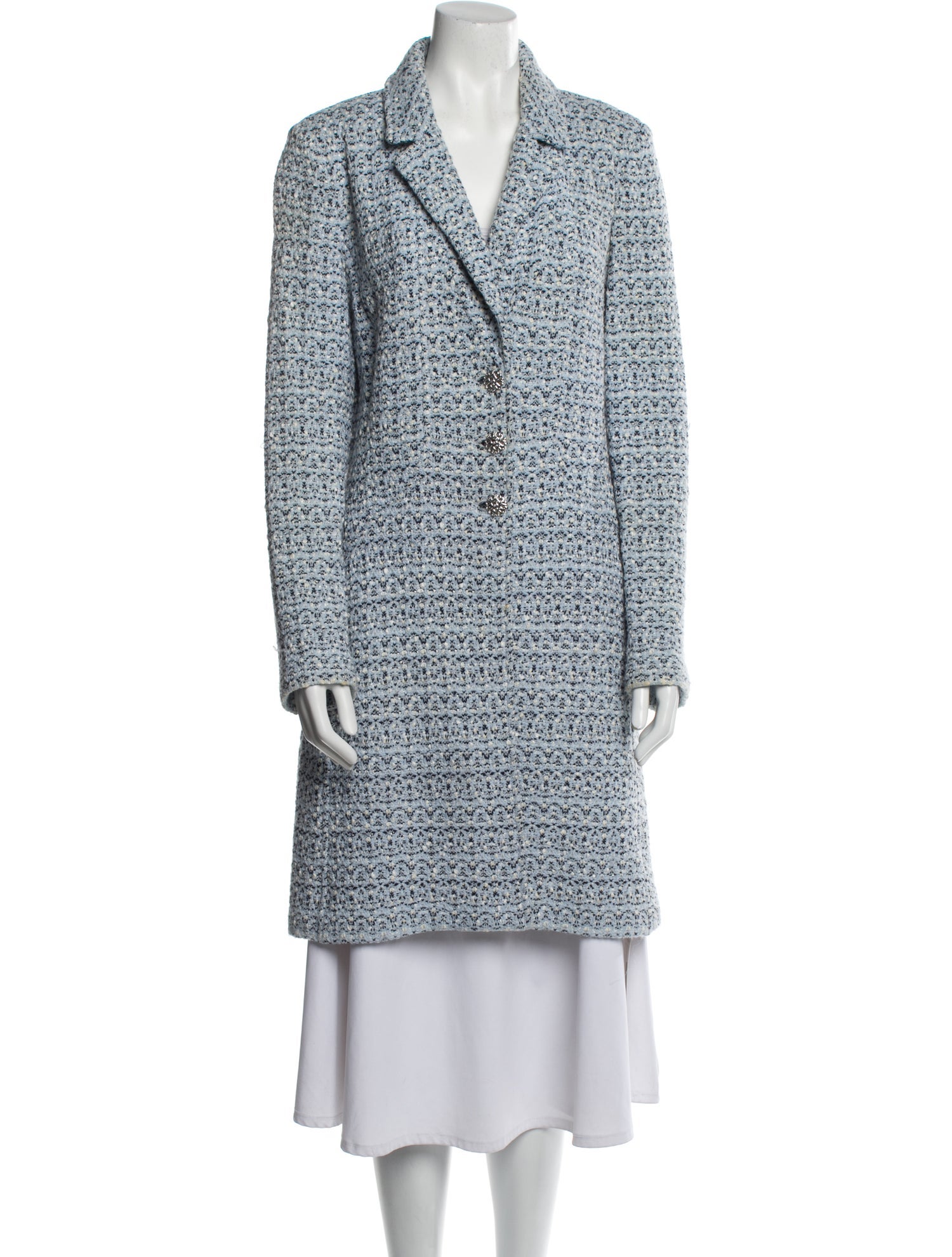 St. John Collection Tweed Pattern Coat