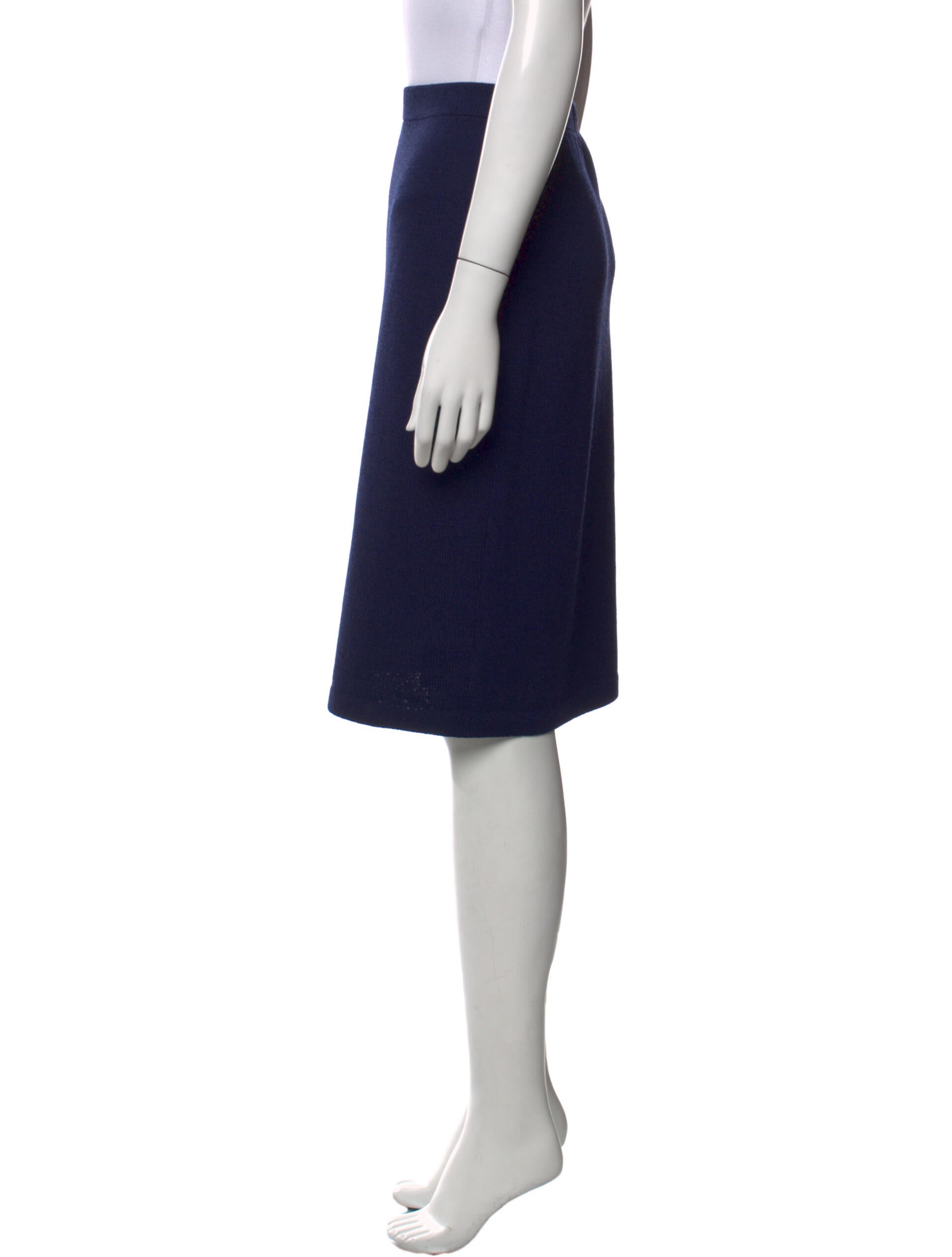 St. John Collection Wool Knee-Length Skirt