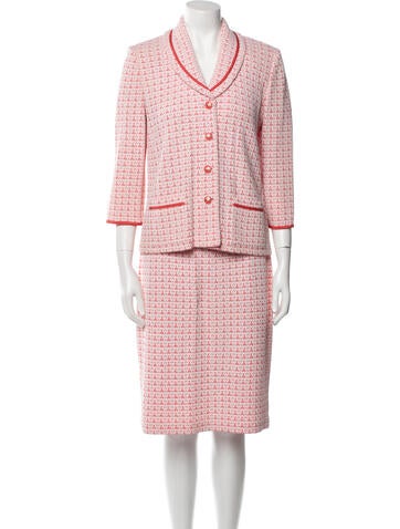 St. John Collection Suits and Sets Tweed Pattern Skirt Suit US 6 | M