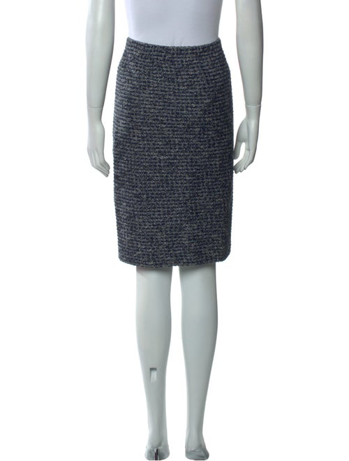 St. John Collection Tweed Pattern Knee-Length Skirt