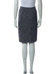 St. John Collection Tweed Pattern Knee-Length Skirt