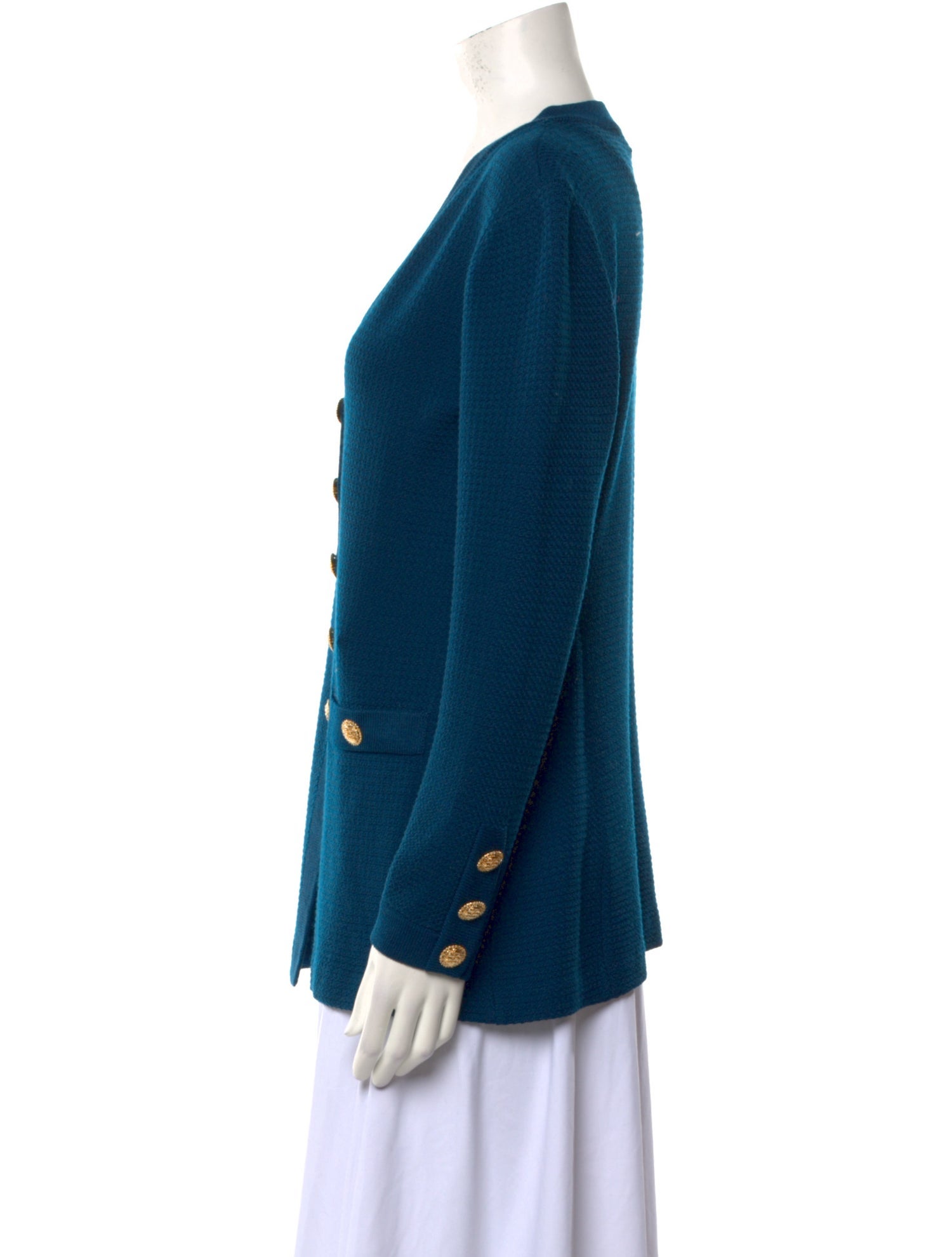 St. John Collection V-Neck Long Sleeve Cardigan