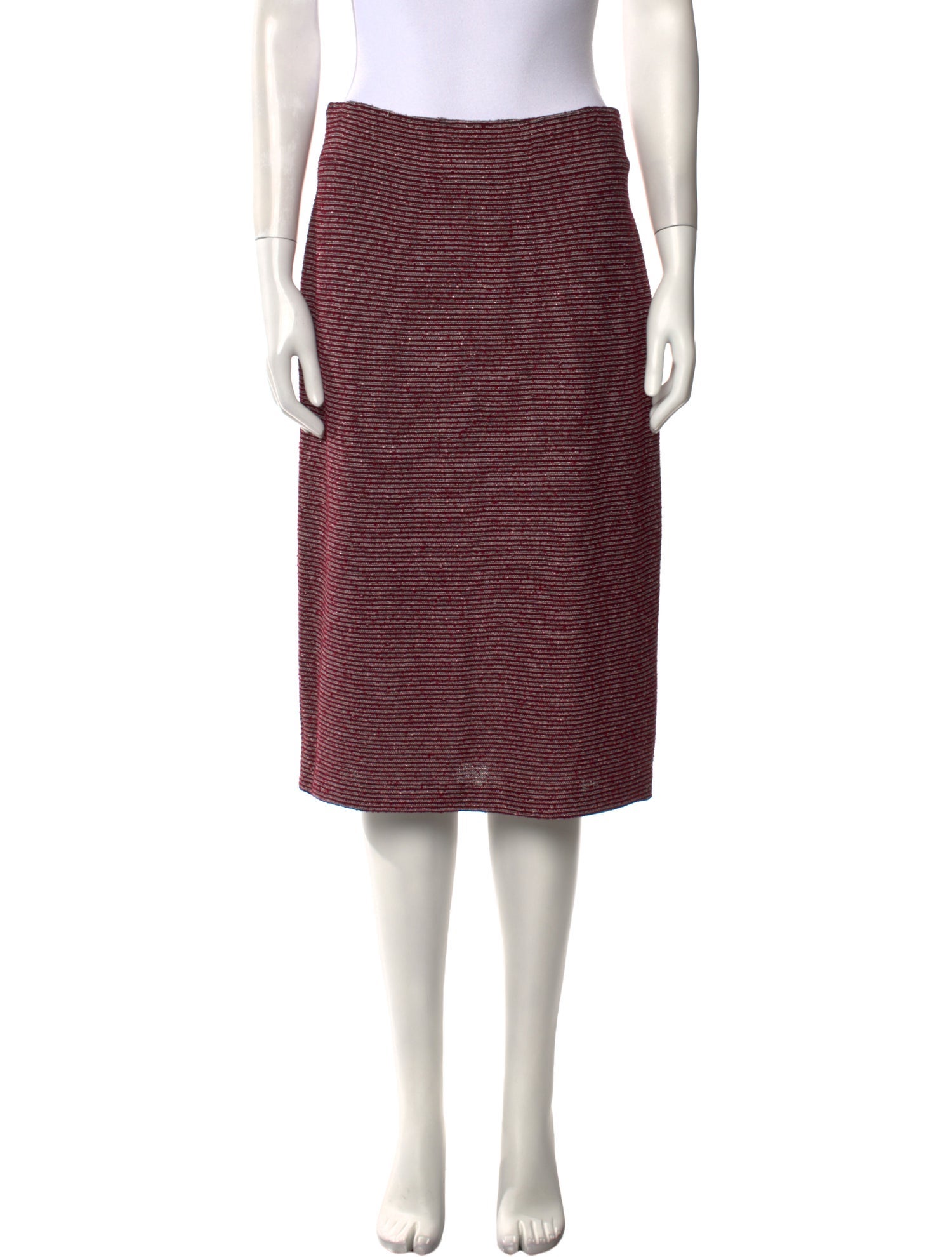 St. John Collection Printed Knee-Length Skirt