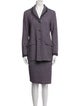 St. John Collection Wool Tweed Pattern Skirt Suit
