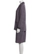 St. John Collection Wool Tweed Pattern Skirt Suit
