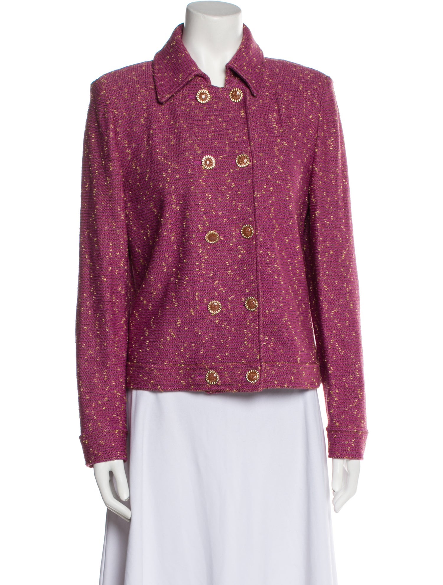 St. John Collection Tweed Pattern Blazer