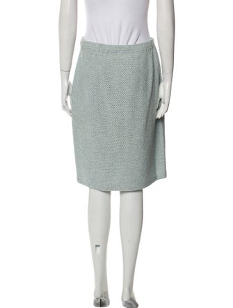 St. John Collection Tweed Pattern Knee-Length Skirt