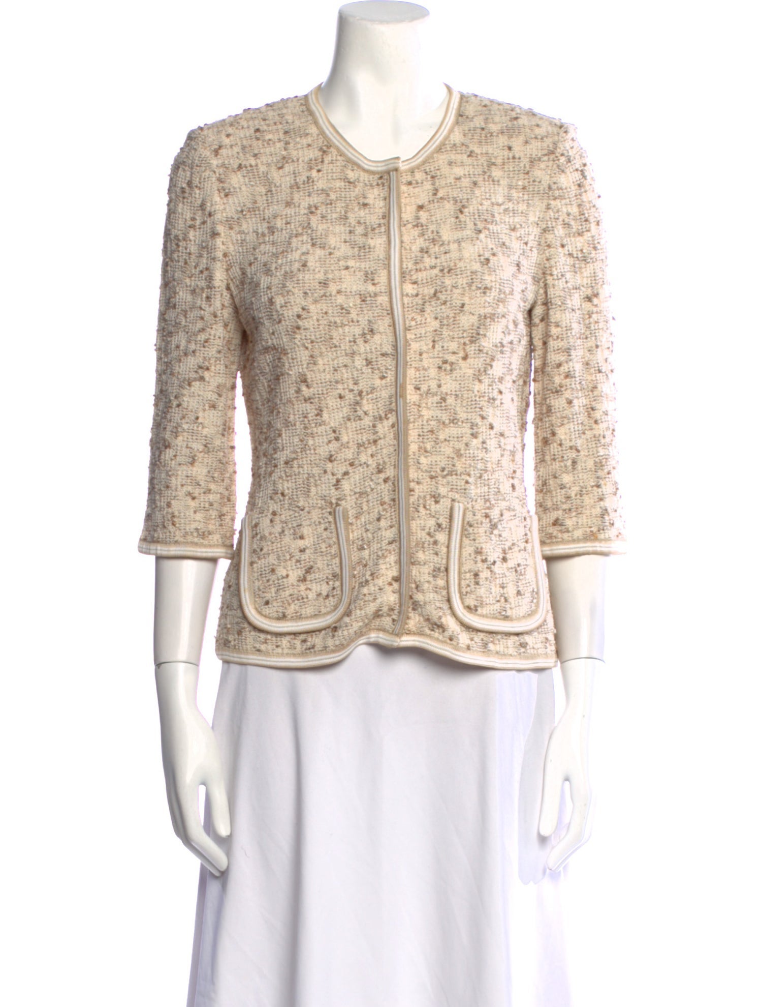 St. John Collection Wool Crew Neck Sweater