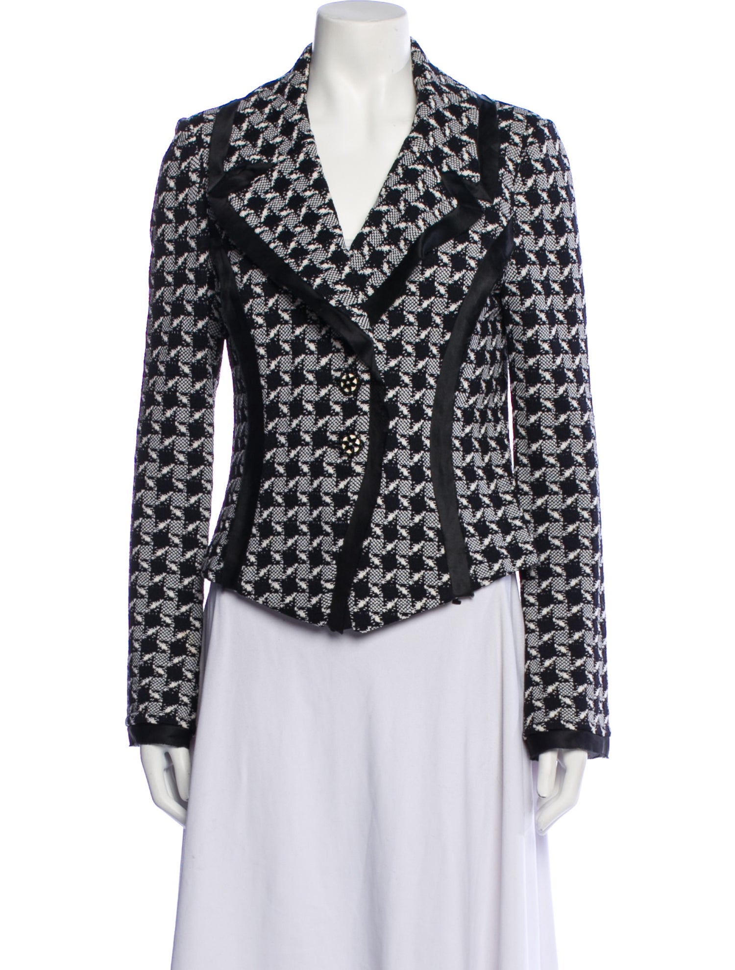 St. John Collection Wool Printed Blazer