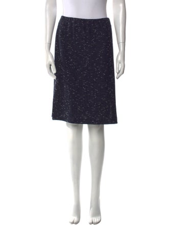 St. John Collection Tweed Pattern Knee-Length Skirt