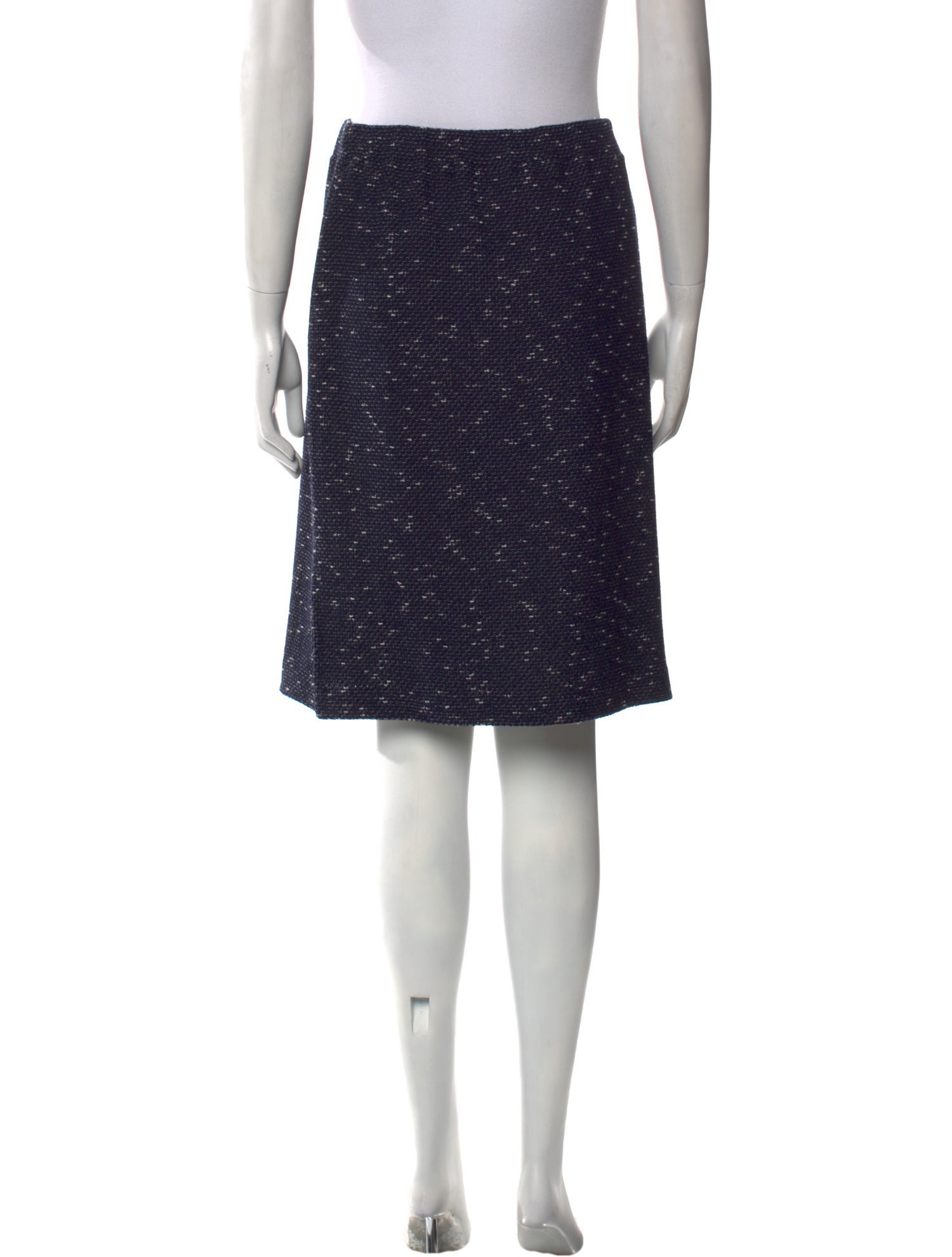 St. John Collection Tweed Pattern Knee-Length Skirt