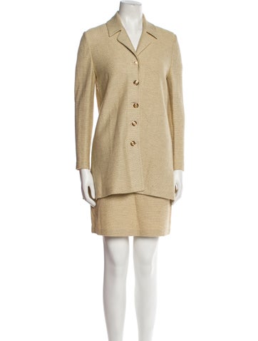 St. John Collection Suits and Sets Linen Camouflage Print Skirt Set US 4 | S