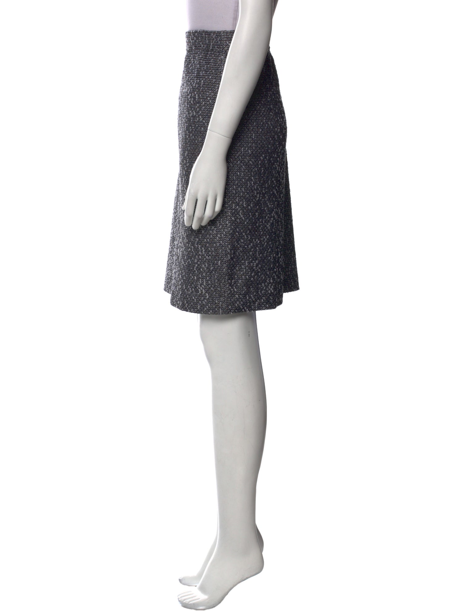 St. John Collection Tweed Pattern Knee-Length Skirt