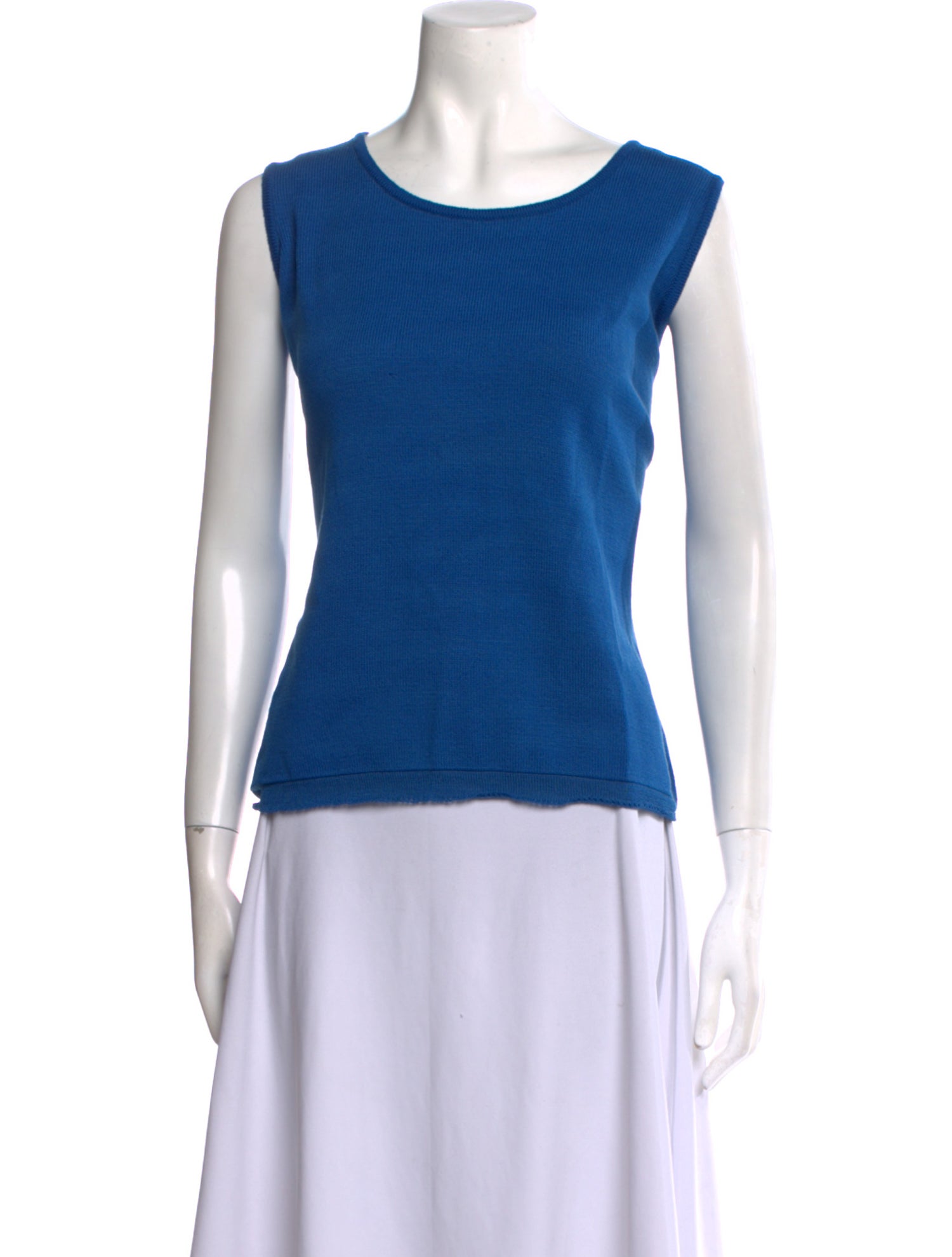 St. John Collection Wool Scoop Neck Top