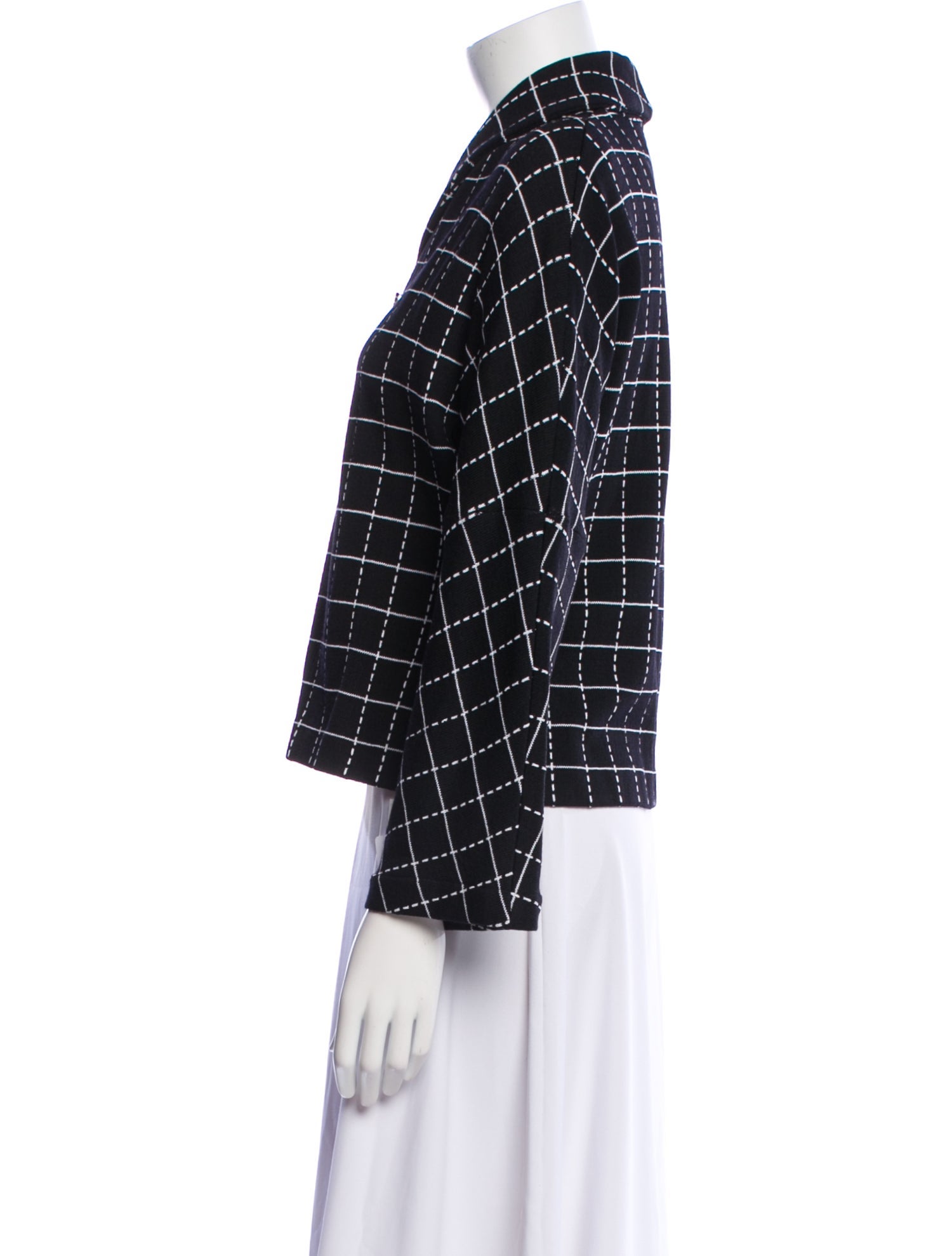 St. John Collection Plaid Print Blazer