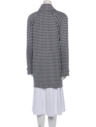 St. John Collection Houndstooth Print Peacoat