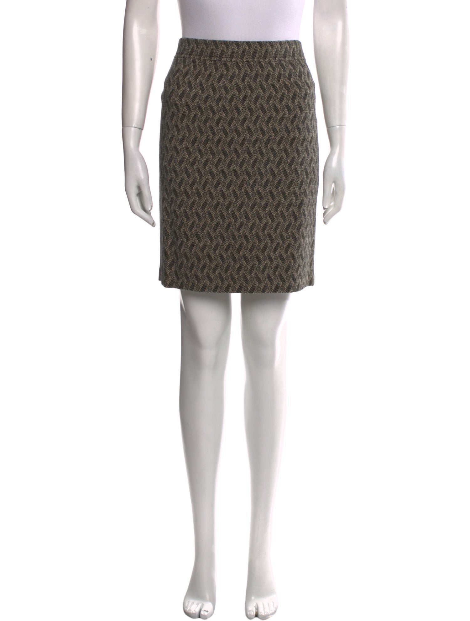 St. John Collection Printed Knee-Length Skirt