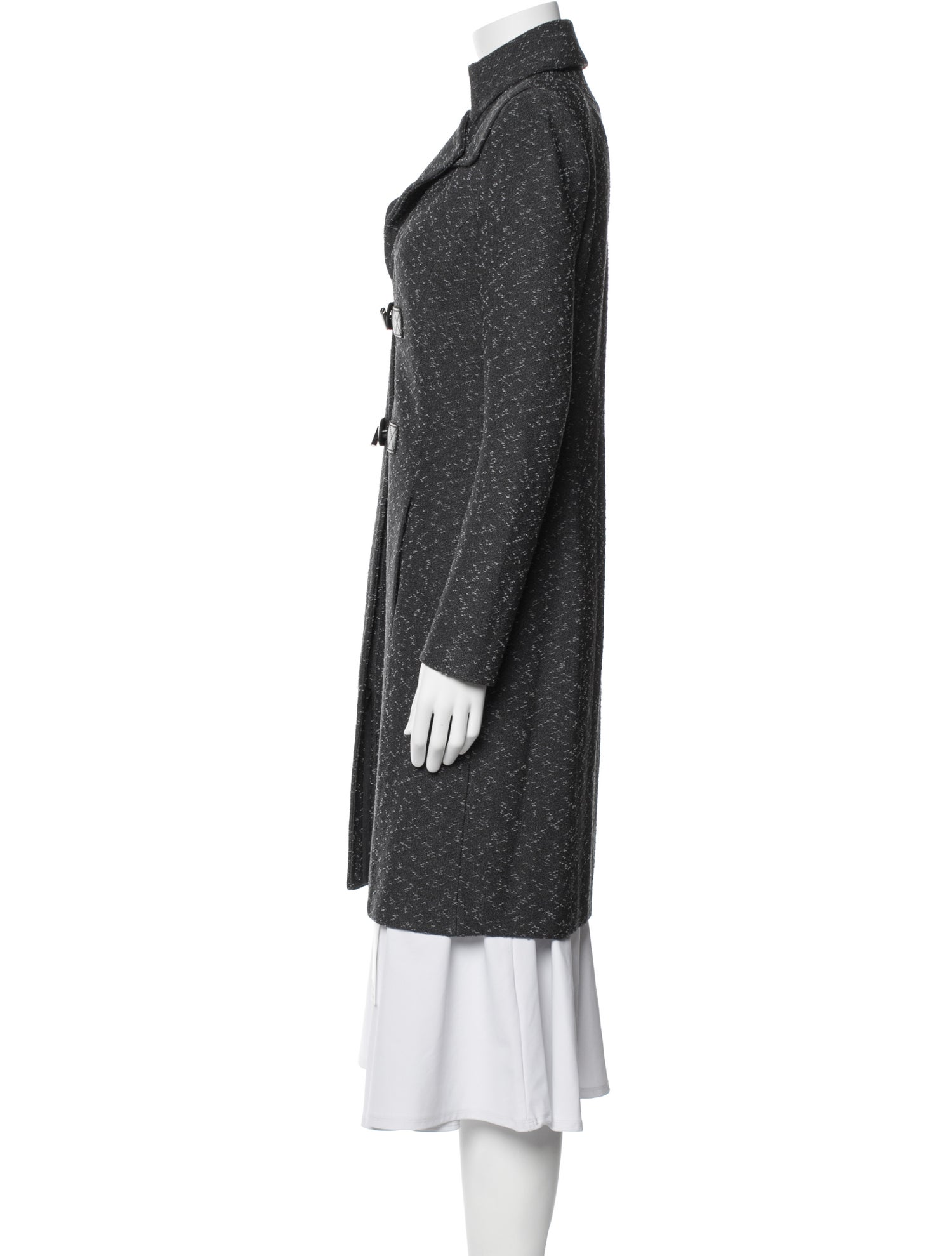 St. John Collection Wool Tweed Pattern Coat