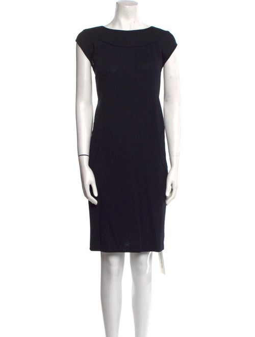 St. John Collection Bateau Neckline Knee-Length Dress