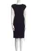 St. John Collection Bateau Neckline Knee-Length Dress