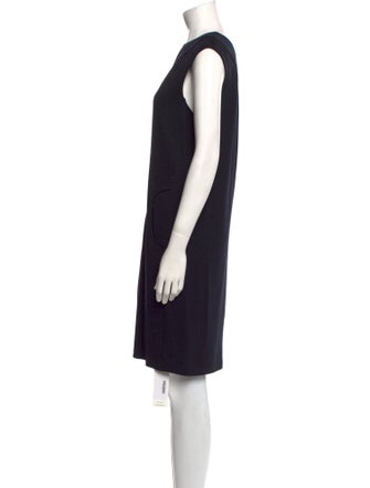 St. John Collection Bateau Neckline Knee-Length Dress