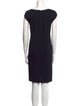 St. John Collection Bateau Neckline Knee-Length Dress