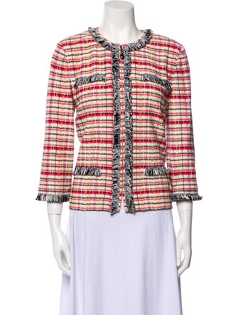 St. John Collection Wool Tweed Pattern Jacket