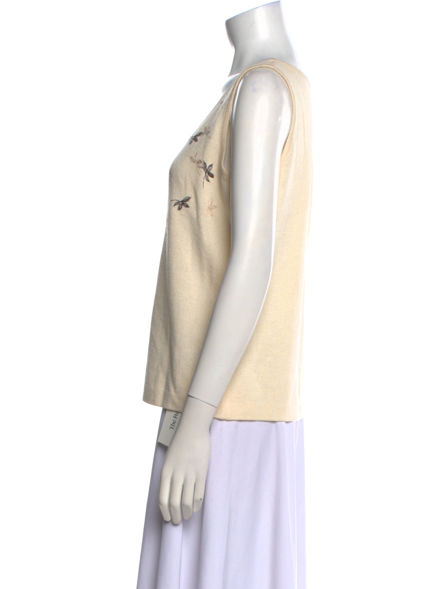 St. John Collection Scoop Neck Sleeveless Top