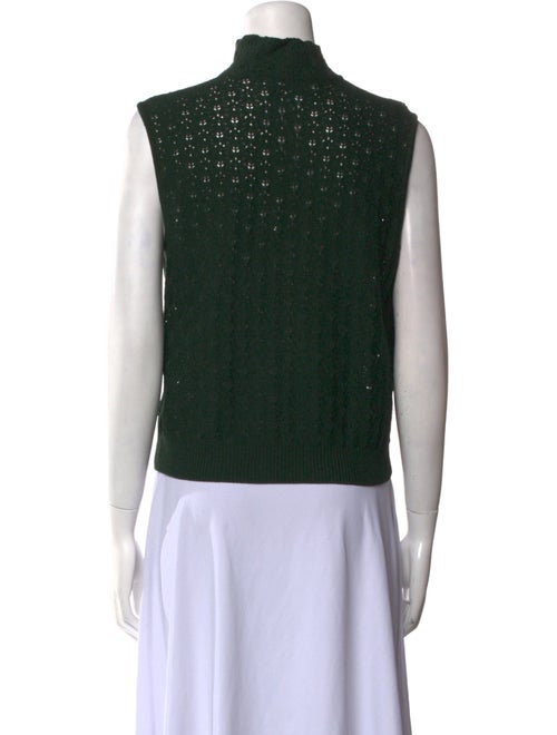 St. John Collection Turtleneck Sleeveless Top