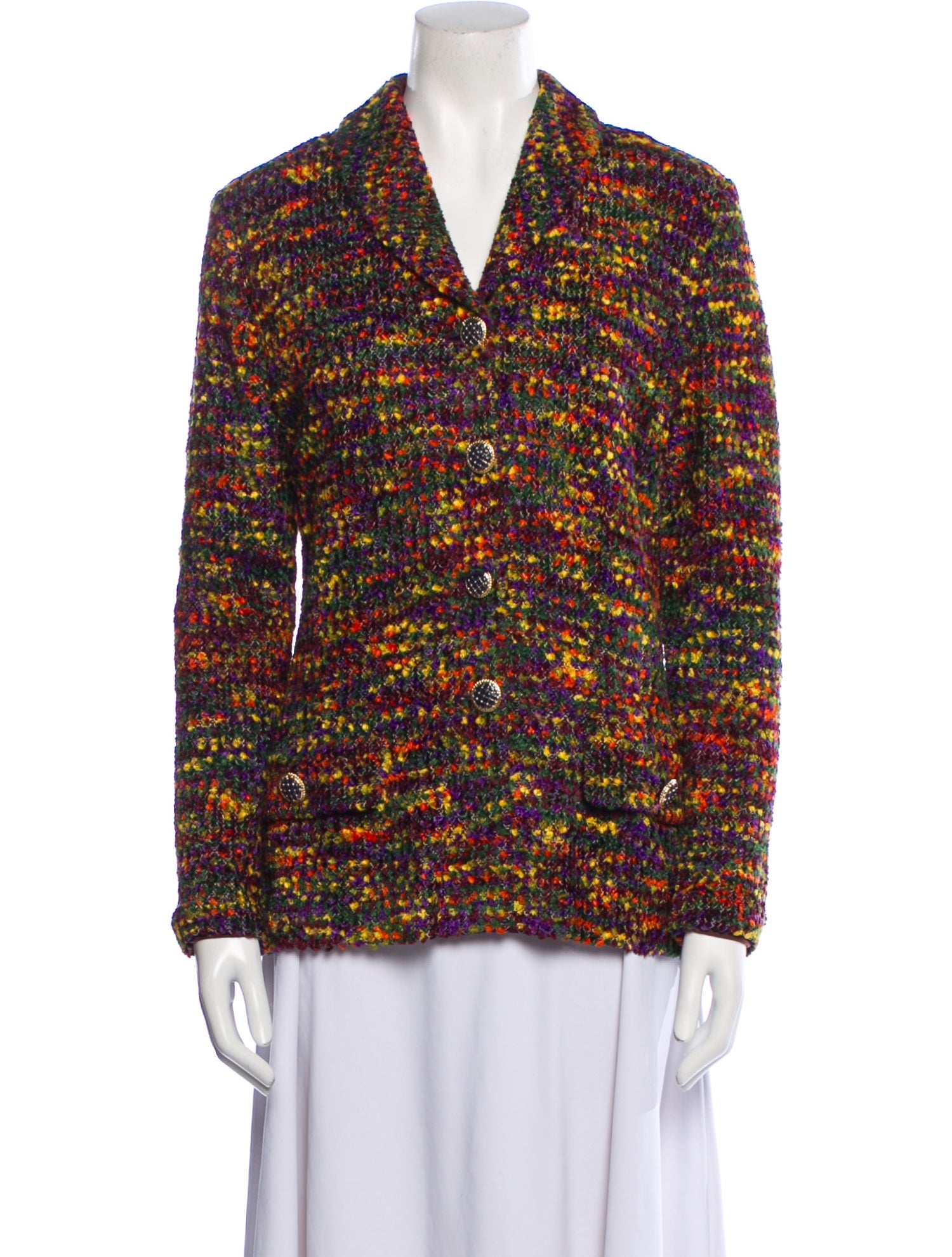 St. John Collection Wool Printed Blazer