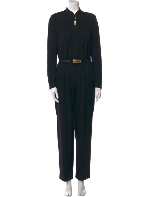 St. John Collection Mock Neck Jumpsuit
