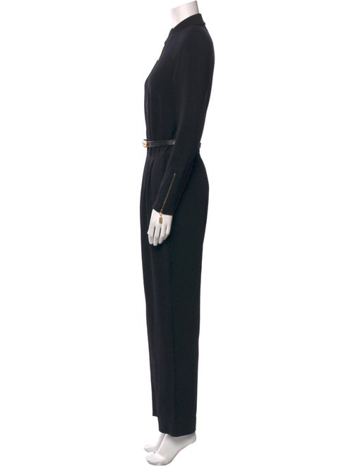 St. John Collection Mock Neck Jumpsuit