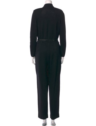 St. John Collection Mock Neck Jumpsuit