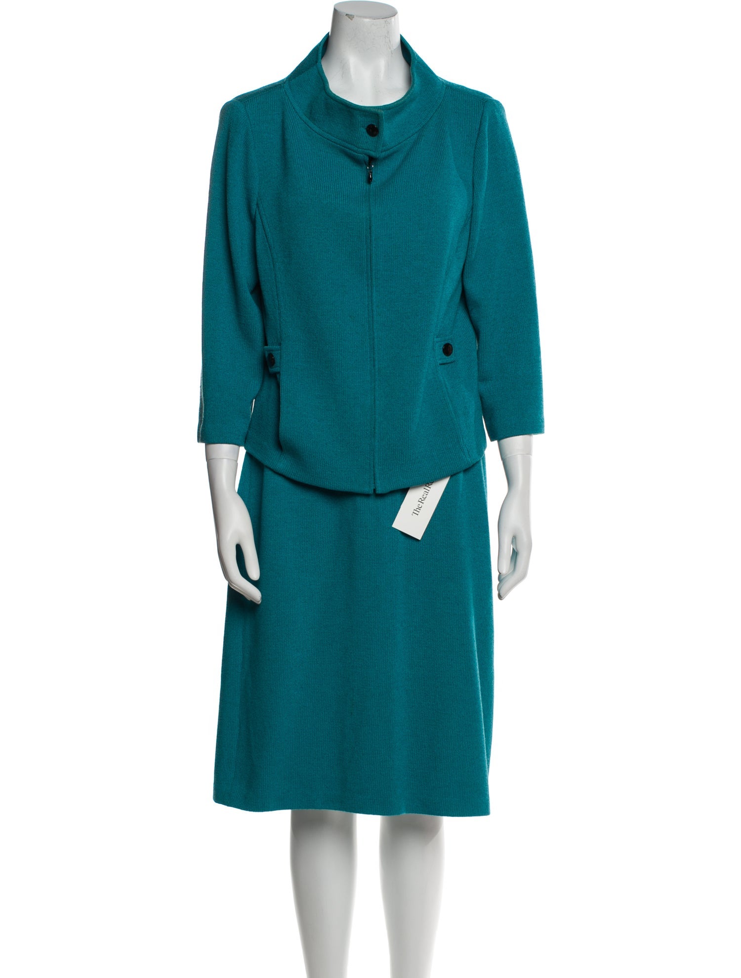 St. John Collection Wool Skirt Suit