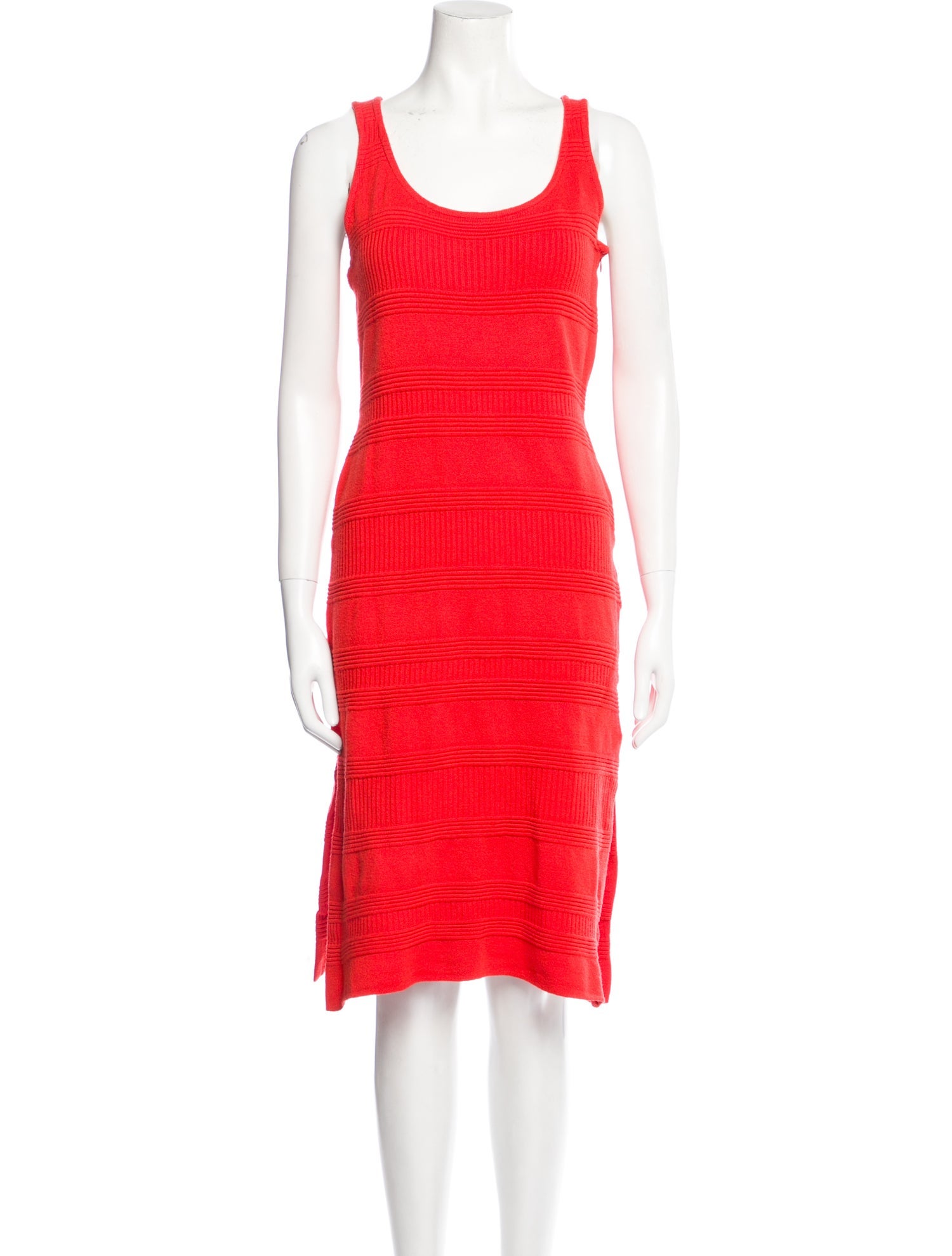 St. John Collection Scoop Neck Knee-Length Dress