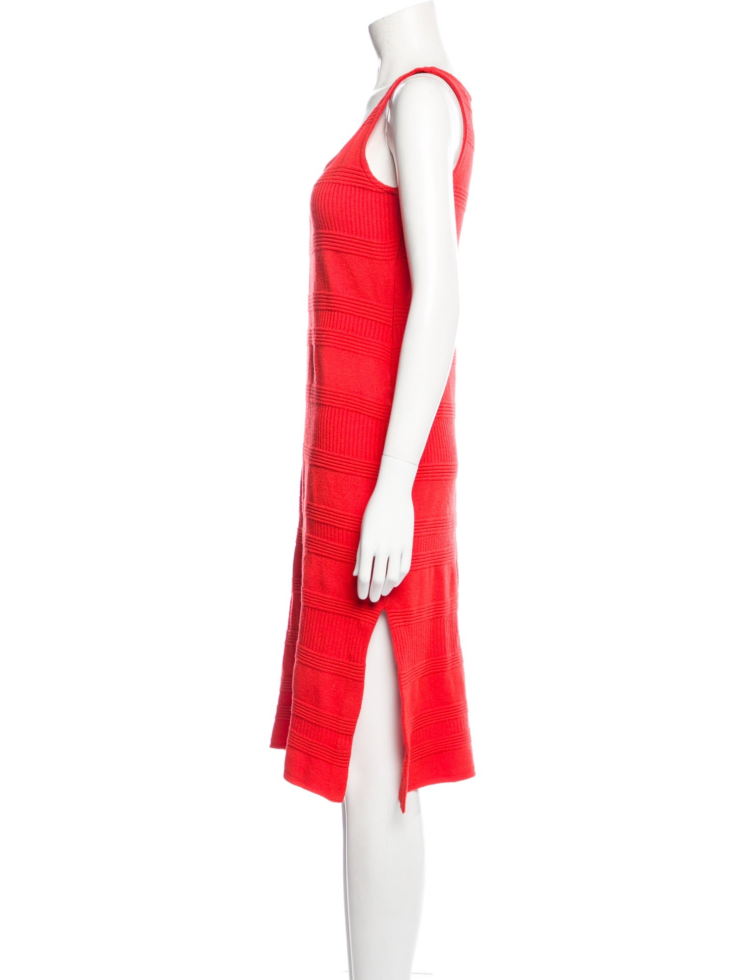 St. John Collection Scoop Neck Knee-Length Dress