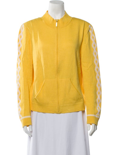 St. John Collection Graphic Print Bomber Jacket