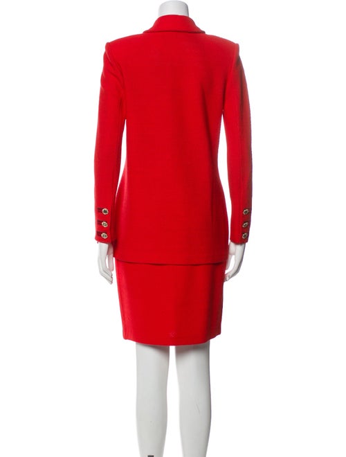 St. John Collection Ruffle Embellishment Skirt Set