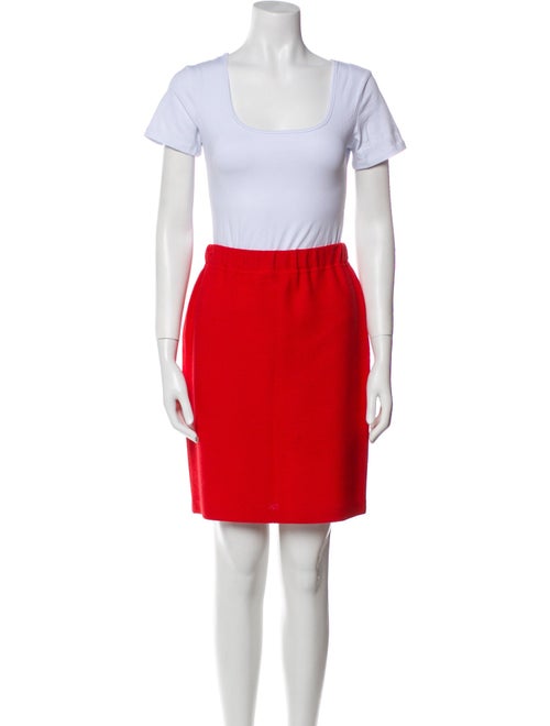 St. John Collection Ruffle Embellishment Skirt Set