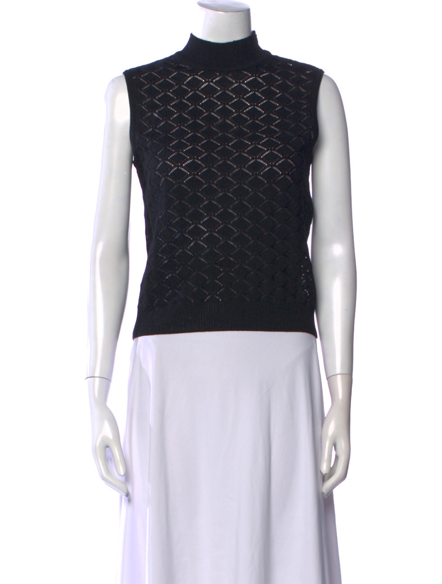 St. John Collection Mock Neck Sweater