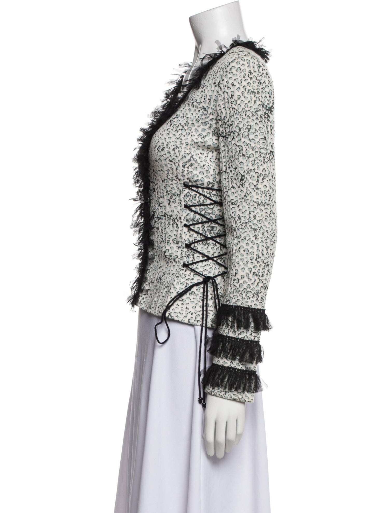 St. John Collection Tweed Tweed Pattern Evening Jacket