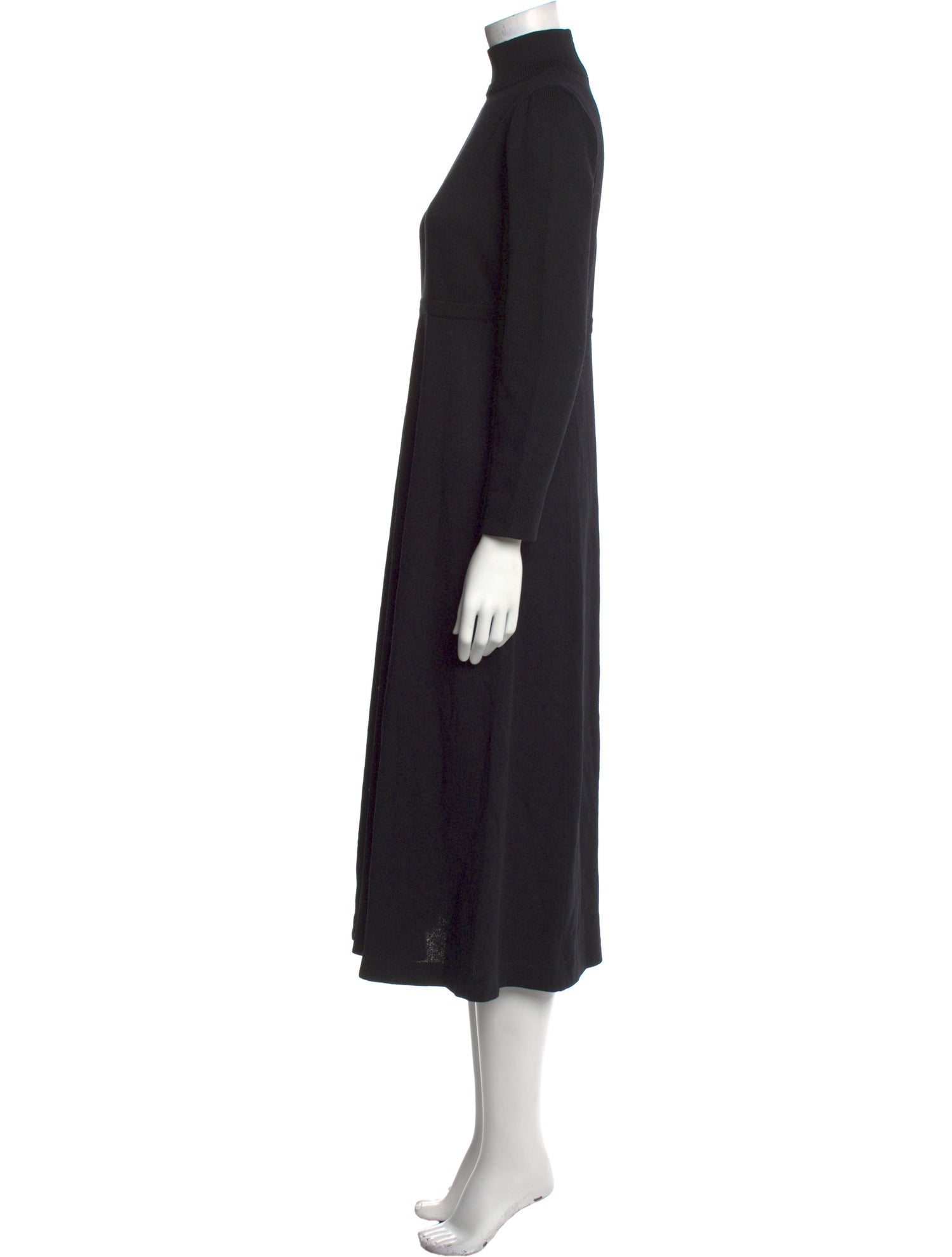 St. John Collection Turtleneck Midi Length Dress