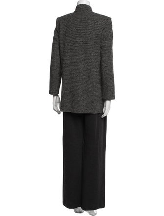 St. John Collection Wool Tweed Pattern Pant Set