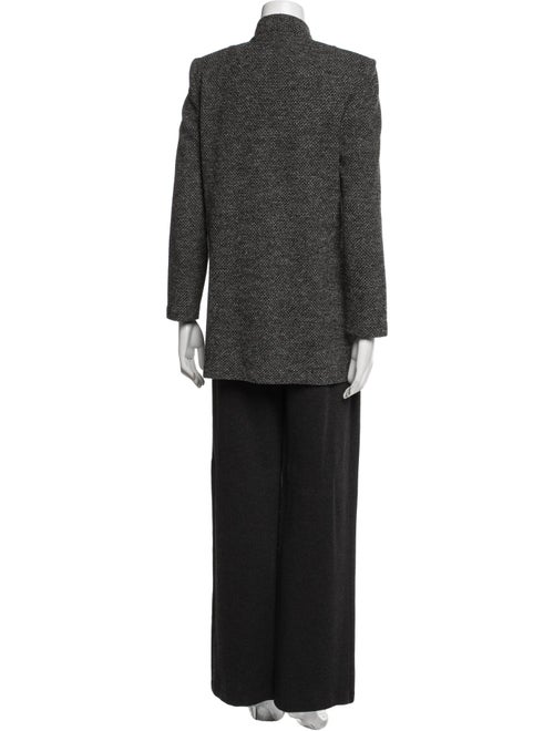 St. John Collection Wool Tweed Pattern Pant Set