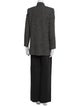 St. John Collection Wool Tweed Pattern Pant Set