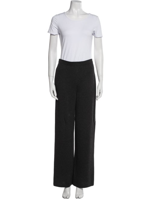 St. John Collection Wool Tweed Pattern Pant Set